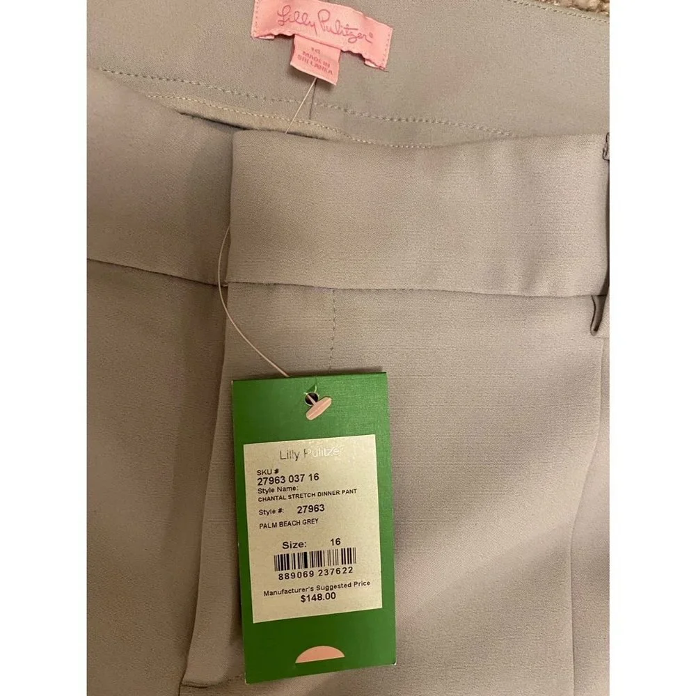Lilly Pulitzer Chantal Stretch Dinner Pant, Size 16, New w/Tags - Picture 4 of 5